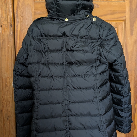 Burberry Dark Navy Quilted Down Coat - Picture 2 of 8